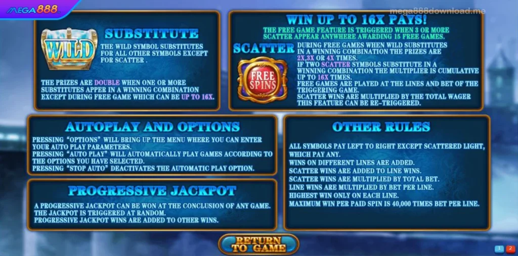 Frost Queen game rules