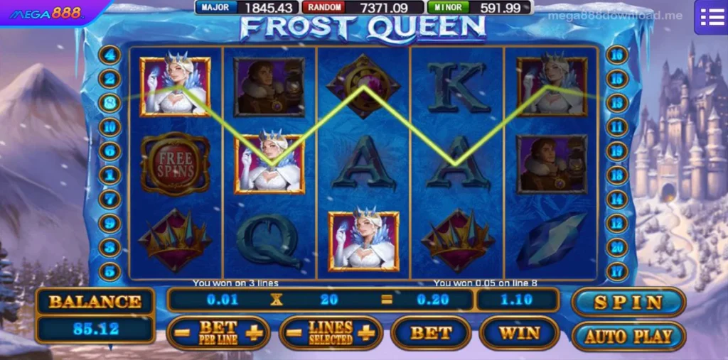 Frost Queen paylines