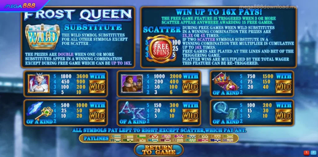 Frost Queen symbols