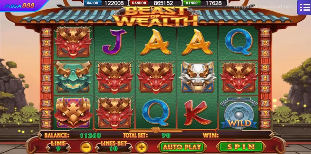 Mega888 Beast of Wealth Gameplay