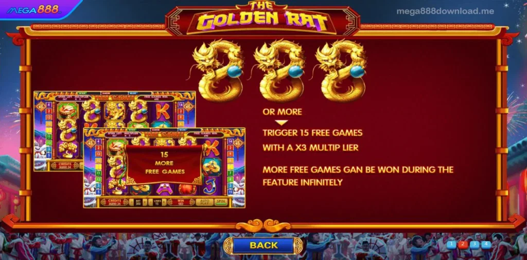The Golden Rat free spins feature